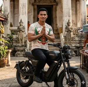 Muay Thai Garuda Tattoo Vibrant Mythical Design T Shirt Men's Large And XL